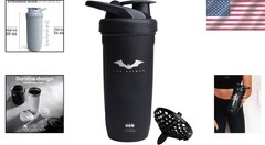 DC COMICS Reforce Stainless Steel Protein Shaker Bottle 900 ml | 30 oz – Leak…