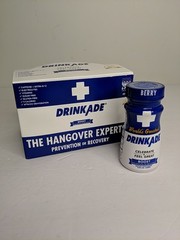 DrinkAde Boost 6 Pack Celebrate and Feel Great Recovery Supplement Berry Flavor