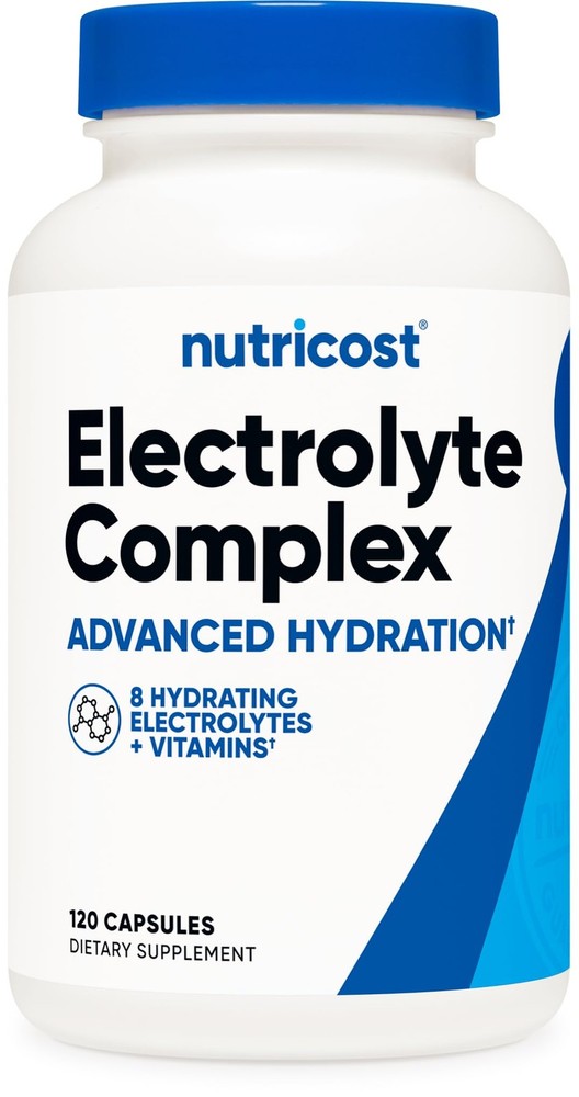 Nutricost Electrolyte Complex Advanced Hydration 120 Count (Pack of 1), Red