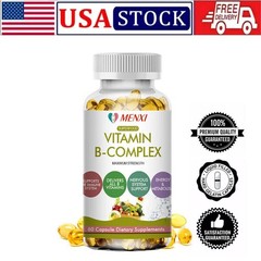 2 Packs Vitamin B Complex with B1, B2, B3, B5, B6, B12 – Natural High Potency-US