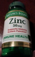 ZINC Nature’s Bounty Zinc 50mg Immune Support 100 Caplets Vitamins EXP 1/25 New