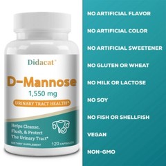 Urinary Tract Balance 1550mg D-Mannose w/ Cranberry Bladder Control Health