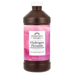 Heritage Store Hydrogen Peroxide Whitening Mouthwash 16 oz ****2 pack****