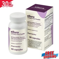 1 Pack Ellura 36mg Cranberry Capsules 90ct UTI Support Supplement Urinary Health