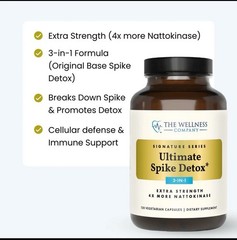 The Wellness Company Ultimate Spike Detox Formula 120caps, Sealed.11/2027
