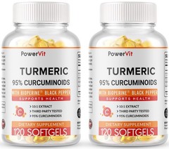 240 Softgels Turmeric Curcumin 5000mg, Herbal Extract with BioPerine NON-GMO
