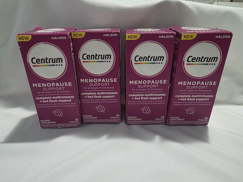4 NEW Centrum Menopause Support Complete Multivitamin Clear Mind Exp: 08-2026