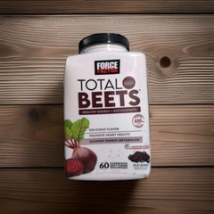 FORCE FACTOR Total Beets 60 Soft Chews EXP: 04/2026 ENERGY METABOLISM ACAI BERRY