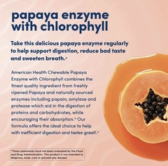 Papaya Enzyme with Chlorophyll- 250 Chewable Tablets