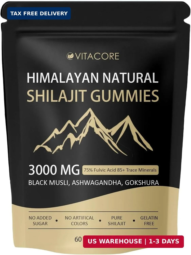vitacoreHimalayan Shilajit Gummies for Men & Women 60 Count (Pack of 1), 1pc