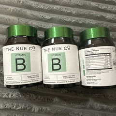 The Nue Co Vitamin B Complex Dietary Supplement 30 Capsules Vegan LOT OF 3