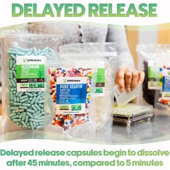 XPRS Nutra Size 00 Delayed Release Empty Vegan Capsules Pills Vegetable DIY