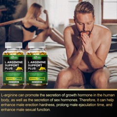 Nitric Oxide Booster Supplement – L-Arginine 3000mg – 60 Capsules – ED Support