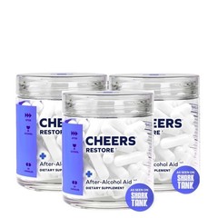 Advanced 3 Packs Cheers Restore Supplement W/ DHM + L-Cysteine – After-Alcohol A