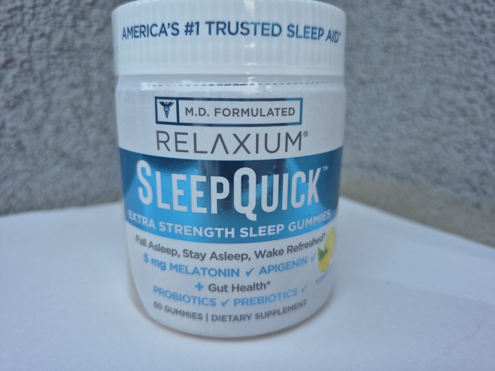 Relaxium Sleep Quick Extra Strength Gummies, 60ct Melatonin, Exp 04/2027
