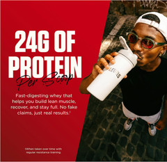 Levels Grass-Fed Whey Protein Powder, Strawberry, 2 lb, 24g Protein