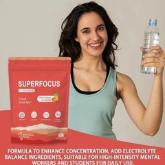 SuperFocus Fruit Punch Drink Mix 20 Packets – Mental Alertness Support – Caffein