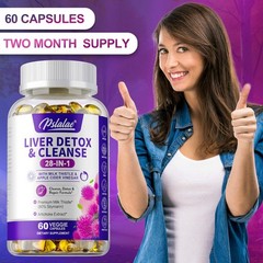 28-In-1 Liver Detox & Cleanse – Liver Support Supplements – with Milk Thistle