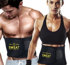 Sweat Neoprene Fat-Burner Belly Compression Belt Body Shaper Waist Trainer Wrap