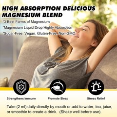 Magnesium Calcium Potassium D3 Drops 2oz – Electrolytes & Bone Support, Liquid