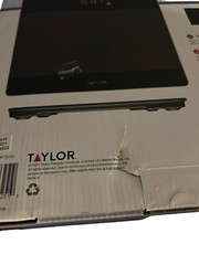 Taylor Smart Digital Body Scale Tempered Glass Platform 400 lb Missing Manual