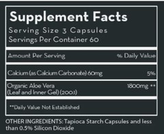 Desert Harvest Super Strength Aloe Vera 180 Vegi Capsules. Bladder support
