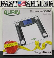 Step-On 400lb Precision Digital Bathroom Scale 4.3″ Display + Body Measure Tape