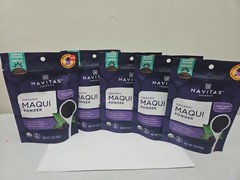 5 PKGS Navitas Organics Organic Maqui Powder 3 oz Each Pkg 6/2026 (B1)