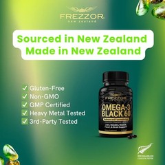 Frezzor Omega 3 Black For Joint Care Comfort – Zealand Green Lipped Mussel Oil