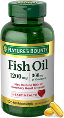 Fish Oil Omega 3 Supplements – Supports Heart Health, 1200 Mg Fish Oil, Omega-3
