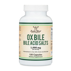 Ox Bile Supplement for No Gallbladder (1,000mg Per 120 Count (Pack of 1)