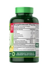 Natures Truth Fish Oil 2,400 mg Natural Lemon Flavor Omega-3 120 Soft gels