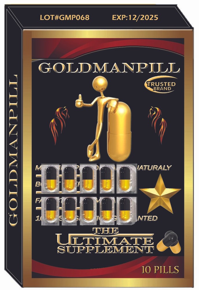 Natural Testosterone Booster -GOLDMANPILL, Improve Strength & Growth