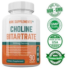 1 Choline Bitartrate 900mg Brain Memory Booster Phosphatidylcholine Nootropic