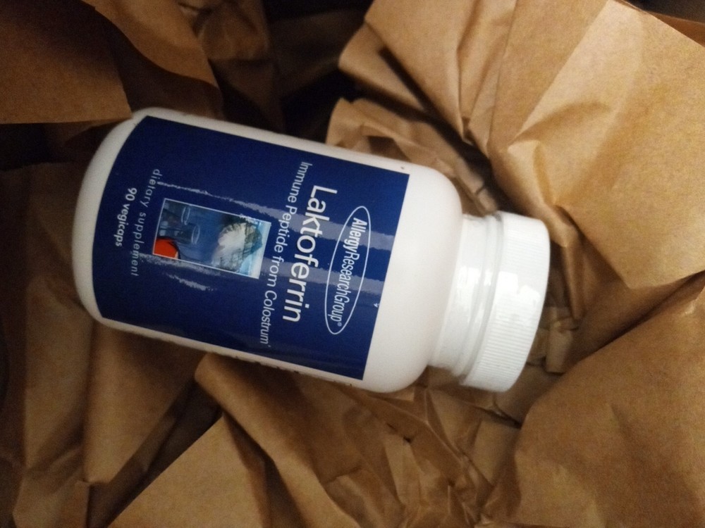 Laktoferrin Allergy Research Group 90 Capsules EXP 10/27