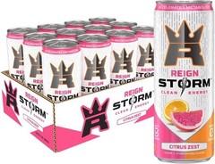 REIGN Storm, Citrus Zest, Fitness & Wellness Energy Drink, 12 Fl Oz 12-Pack