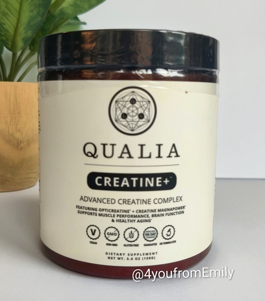 Qualia Creatine + Advanced Creatine Complex – 5.6 oz Magnesium 9/2027 NEW SEALED