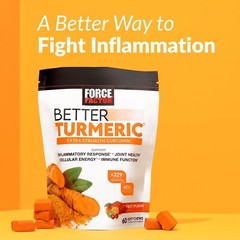 Force Factor Better Turmeric Soft Chews Curcumin Supplement for Joint Health