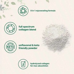 Micro Ingredients Multi Collagen Peptides Powder 16oz – Type I II III V X Unflav
