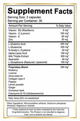 2 Pack Liposomal Glutathione 3000mg + Vitamin C Antioxidant Skin 180 Caps