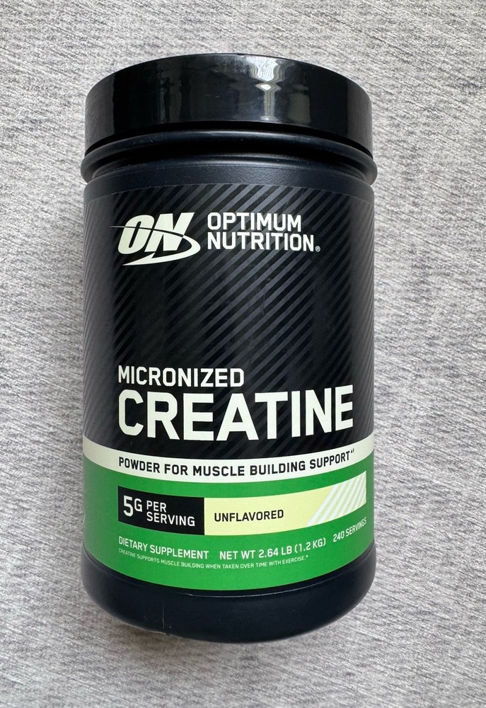 Optimum Nutrition Micronized Creatine Monohydrate Powder Unflavored 240 Servings