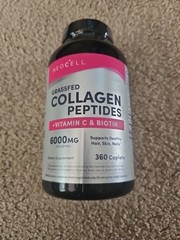 NeoCell Grassfed Collagen Peptides 6000mg Vitamin C Biotin 360 Caplets