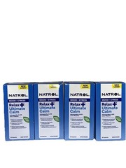 4PK: Natrol Relax+ Ultimate Calm 30 Caps Ashwagandha 5-HTP Exp 06/30/2026 New