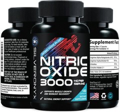 Extra Strength Nitric Oxide Booster – 3X 180 Count (Pack of 1), Red
