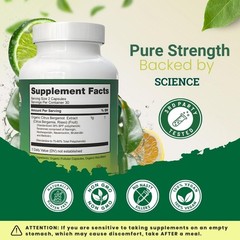 Supplement Italian Bergamot 1000mg USDA Cardiologist Formulated 60caps