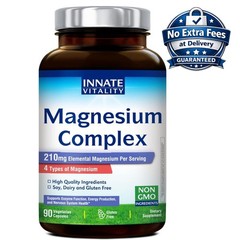Magnesium Complex Supplement with Glycinate, Malate, Citrate & Oxide 90 Capsules