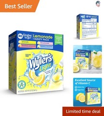 Compatible with Water Drink Mix Pack Lemonade Variety 40 Pack Sugar Free Caff…