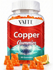 VAITE Copper Supplement Gummies 10 mg Amino Acid Chelate – Trace Mineral that Pl