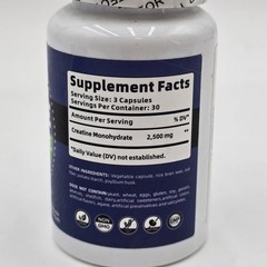 Creatine Monohydrate 270 ct Capsules – Muscle Gain, Strength & Recovery 3 Pack
