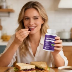 Advanced Elvera Elderberry Gut Support – Complex Organic Black Elderberry Soft C